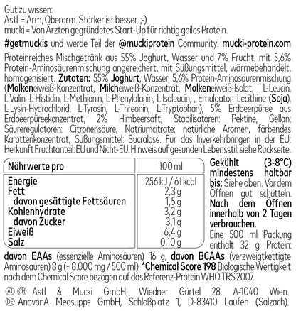 mucki Joghurt Protein Himbeere-Erdbeere
