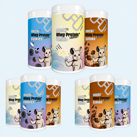 mucki Whey Protein+ Bundle L – 9er Mix