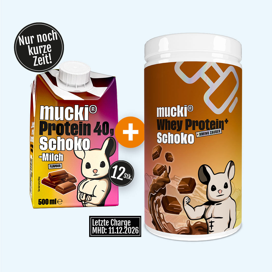 mucki® Schoko Duo – Drink + Whey Dose