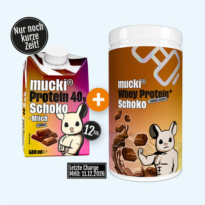 mucki® Schoko Duo – Drink + Whey Dose