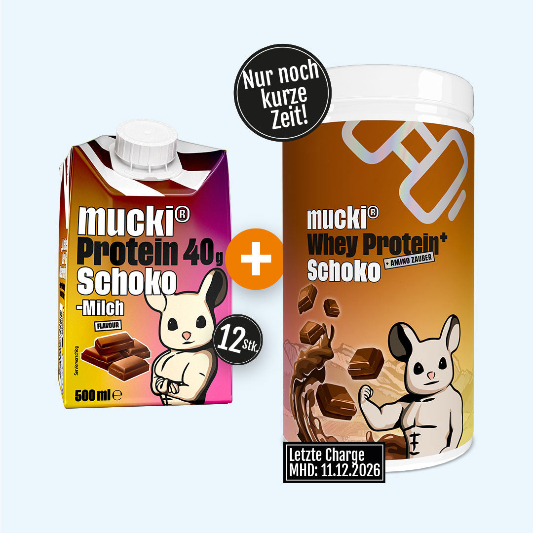 mucki® Schoko Duo – Drink + Whey Dose