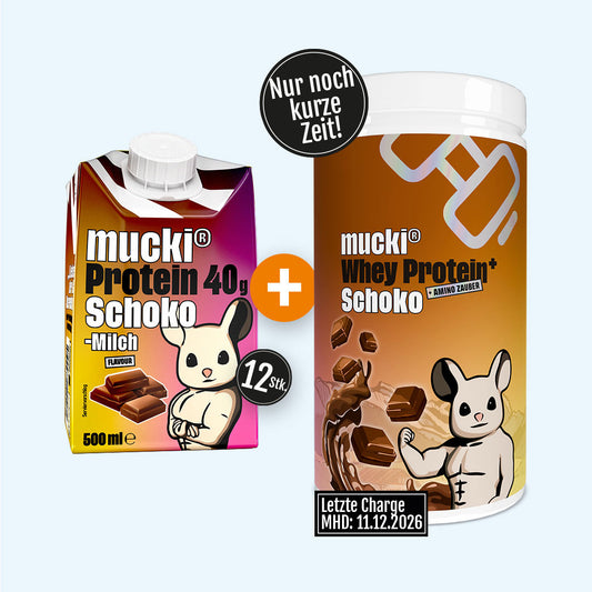 mucki® Schoko Duo – Drink + Whey Dose