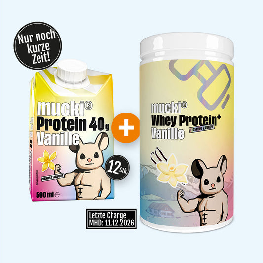 mucki® Vanille Duo – Drink + Whey Dose