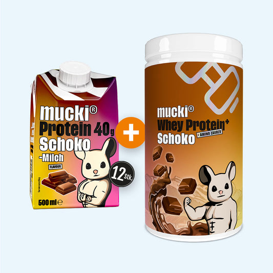 mucki® Schoko Duo – Drink + Whey Dose