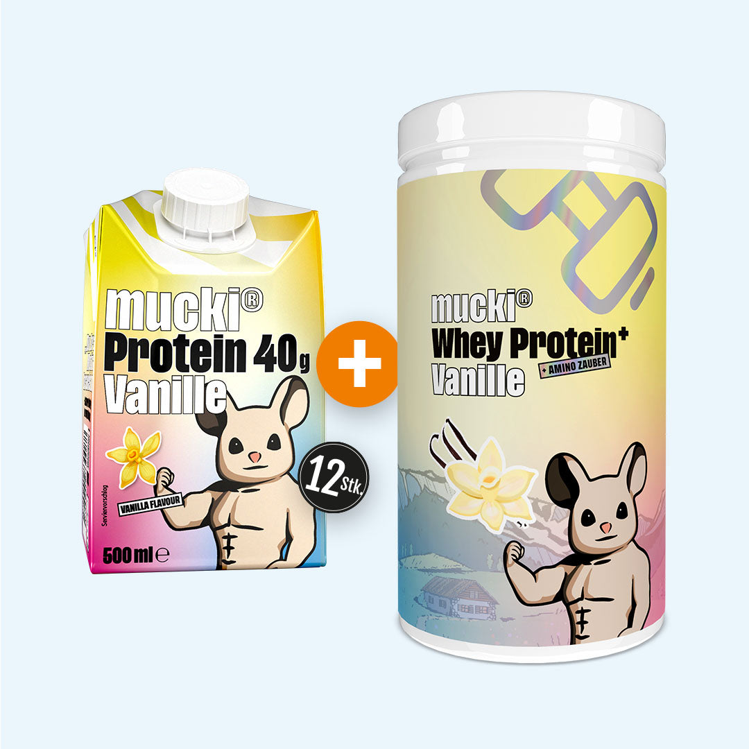 mucki® Vanille Duo – Drink + Whey Dose