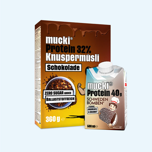 Schwedenbomben Drink + Müsli Protein
