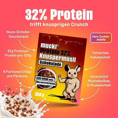 Schoko Drink + Müsli Protein