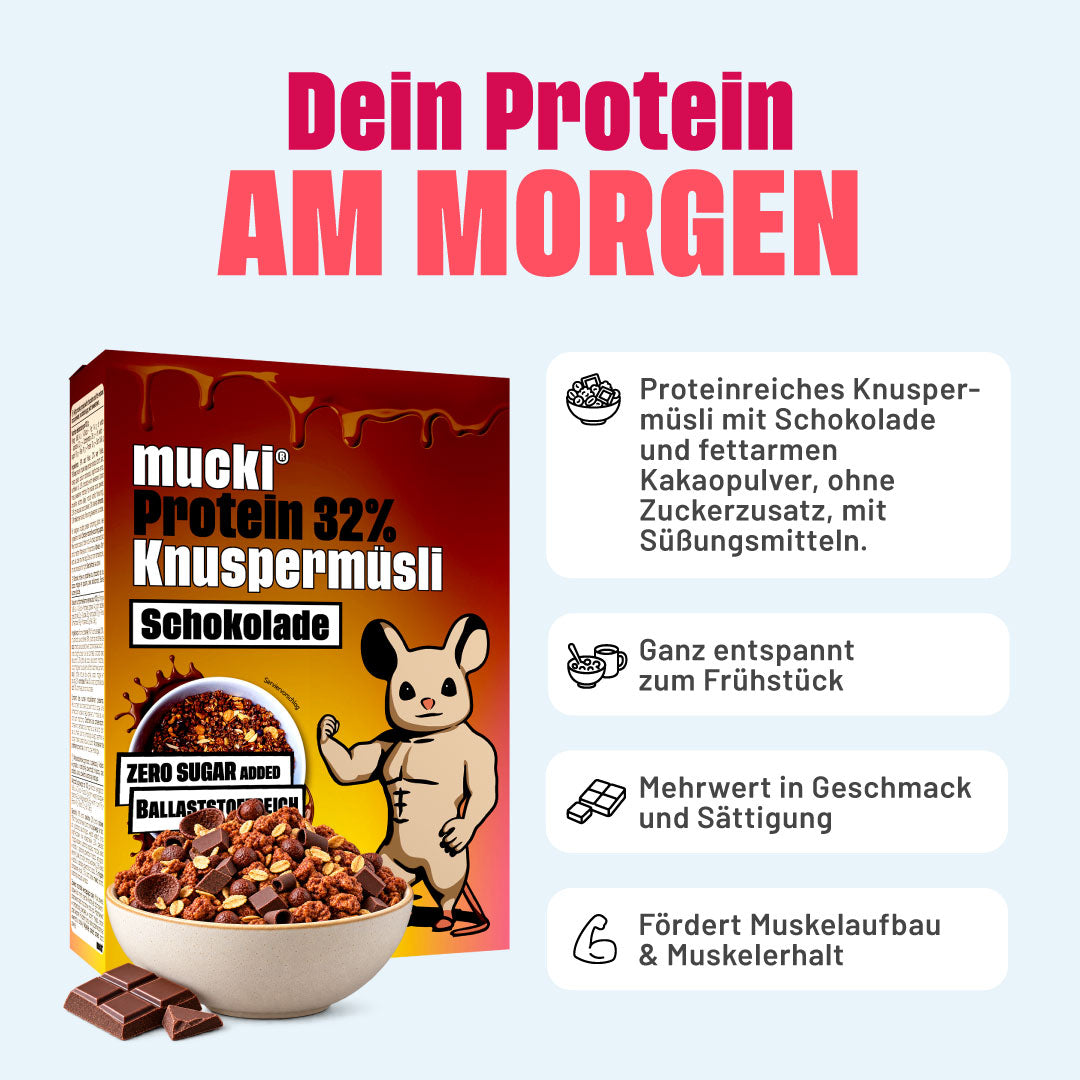 Schoko Drink + Müsli Protein