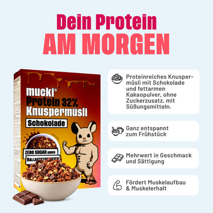 Schoko Drink + Müsli Protein